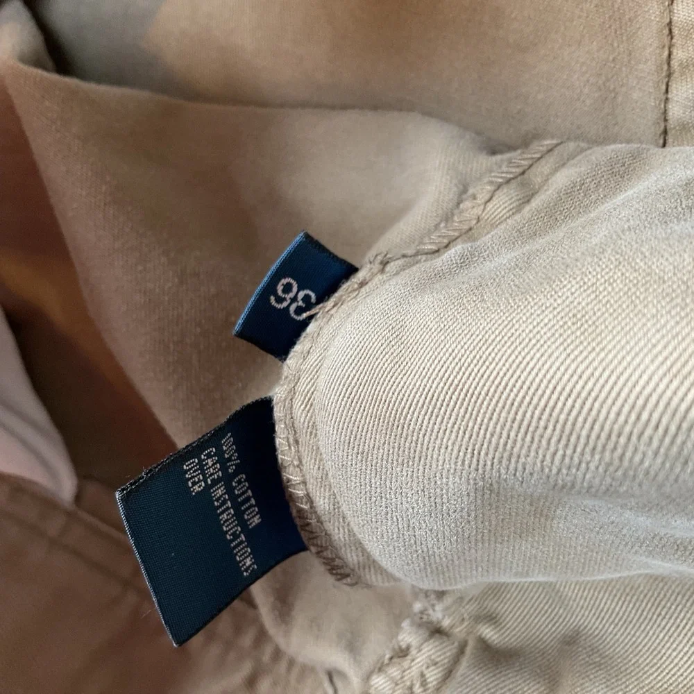 Polo Ralph Lauren‎ Cargo Shorts Mens 36 Tan Khaki Good Cotton Utility Twill